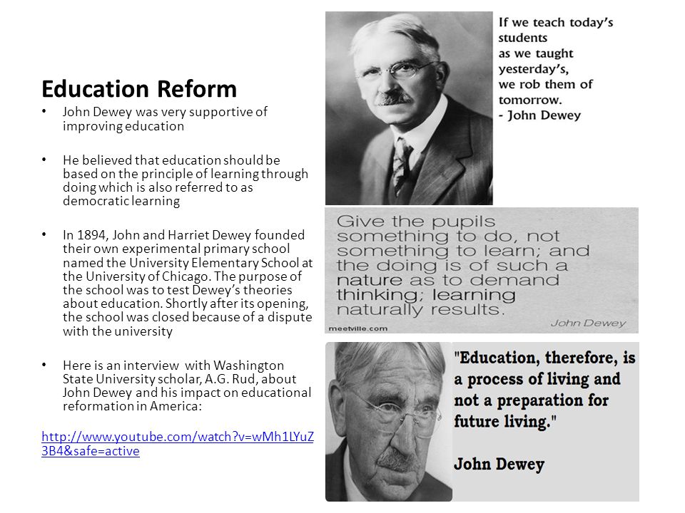 Educational philosophy paper john dewey